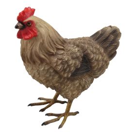 4.75"H Brown Hen Figurine Home Decor Gift